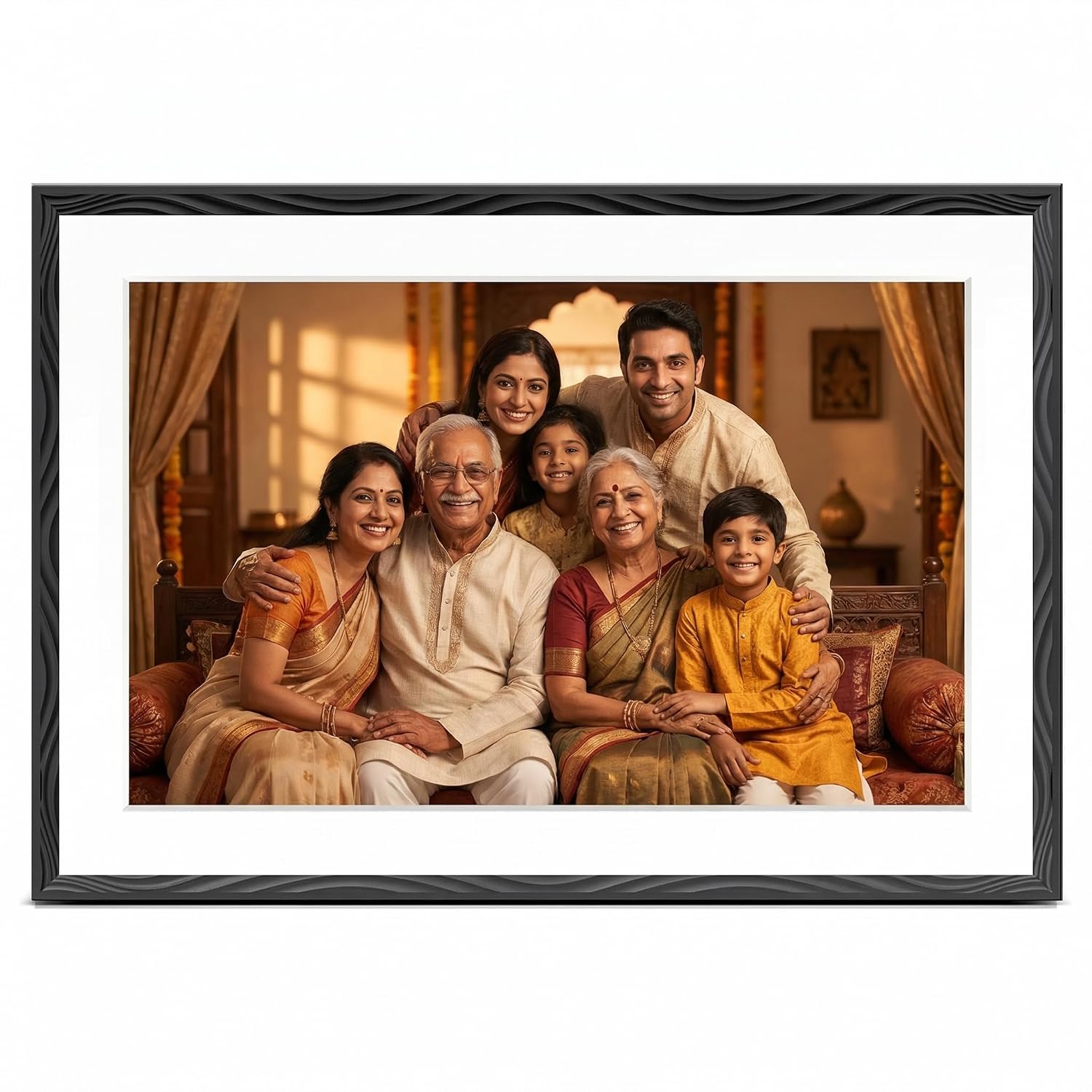 Digital Photo Frame, Frameo 10.1 Inch WIFI Digital Picture Frame Slideshow 32GB Memory, 1280*800 HD Touch Screen, Wall Mou
