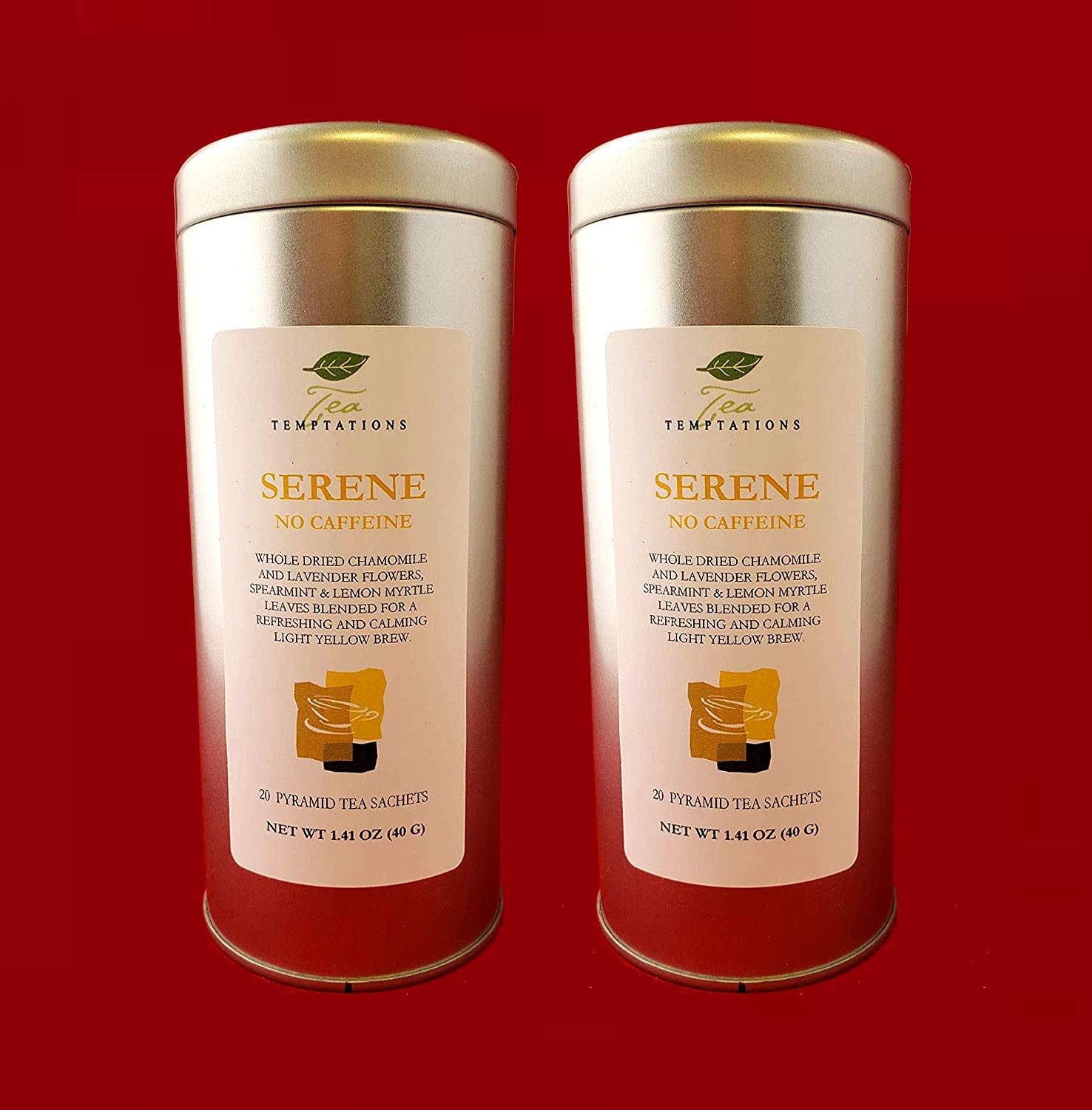 Serene Herbal Tea in Pyramid Sachets (2 Pkg Bundle)