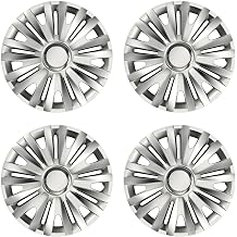 Shield Autocare   Car Wheel Trims 14" Hub Caps Plastic Covers Set of 4 Royal RC Silver Wheel Trims_F944