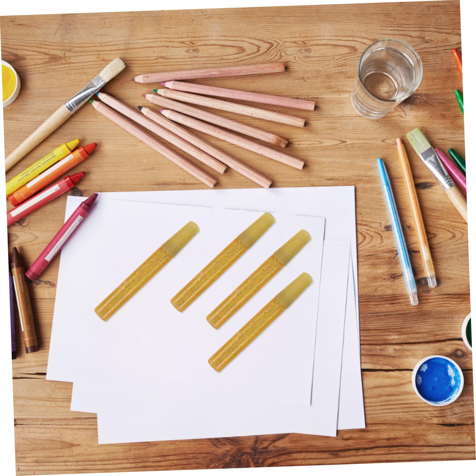 Gold Glitzer Klebestift für Kinder zum Zeichnen und Konturieren