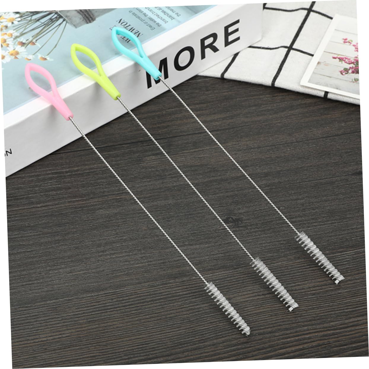Healvian 150stücke Teiliges Trinkhalm-bürste Aus Edelstahl Und Nylon Reinigungsbürste Für Flaschen Und Trinkhalme Farblich Gemischt Für Schmale Flaschenhälse Und Öffnungen