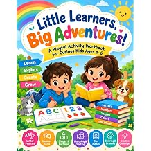 Little Learners, Big Adventures! A Playful Activity Workbook for Curious Kids Ages 4 6