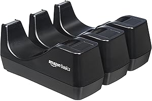 Amazon Basics Office Desk Tape Dispenser - 3-Pack