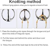 Vista 4 de LUTER Anillo de amarre de caballo resistente, anillo de amarre de caballo de acero inoxidable, anillo bloqueador de amarre para caballos