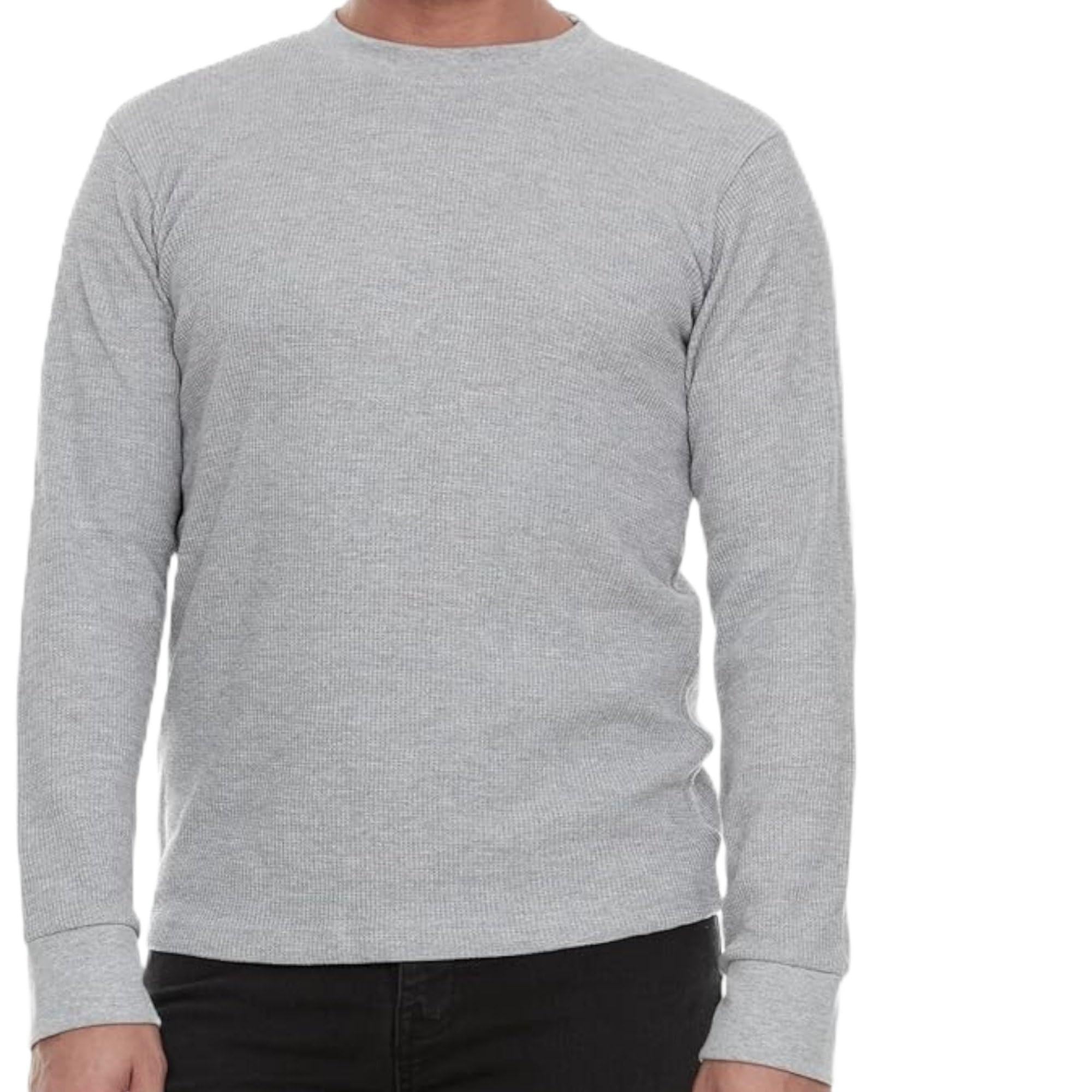 JMR - Camisa térmica pesada para hombre, 100 % algodón, manga larga, úsalo como capa base o independiente, cálida y transpirable
