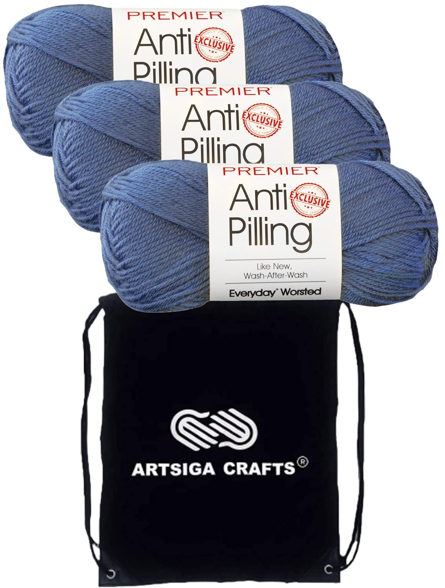 Fil à tricoter Twilight Blue Premier Dn100-47 pour vos soirées tricot créatives