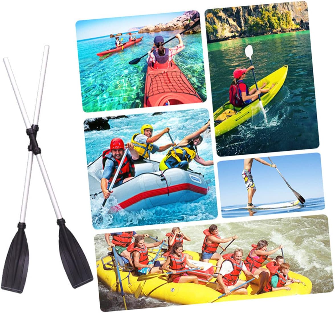 2pairs Detachable Aluminum Alloy Kayak Portable for Easy Storage and Transport for Boating and Canoeing Adventures