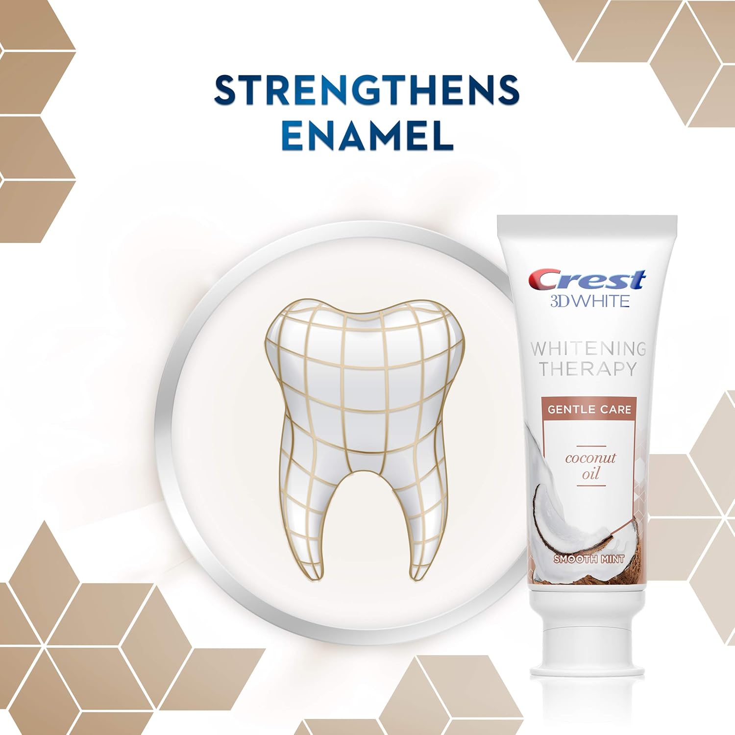 Exclusive Discount 50% Price Crest Coconut Oil 3D White Toothpaste, Whitening Therapy Gentle Care with Fluoride, Smooth Mint, 3 Count Buy 1 get 1 🔥 Crest Coconut Oil 3D White Toothpaste, Whitening Therapy Gentle Care with Fluoride, Smooth Mint, 3 Count