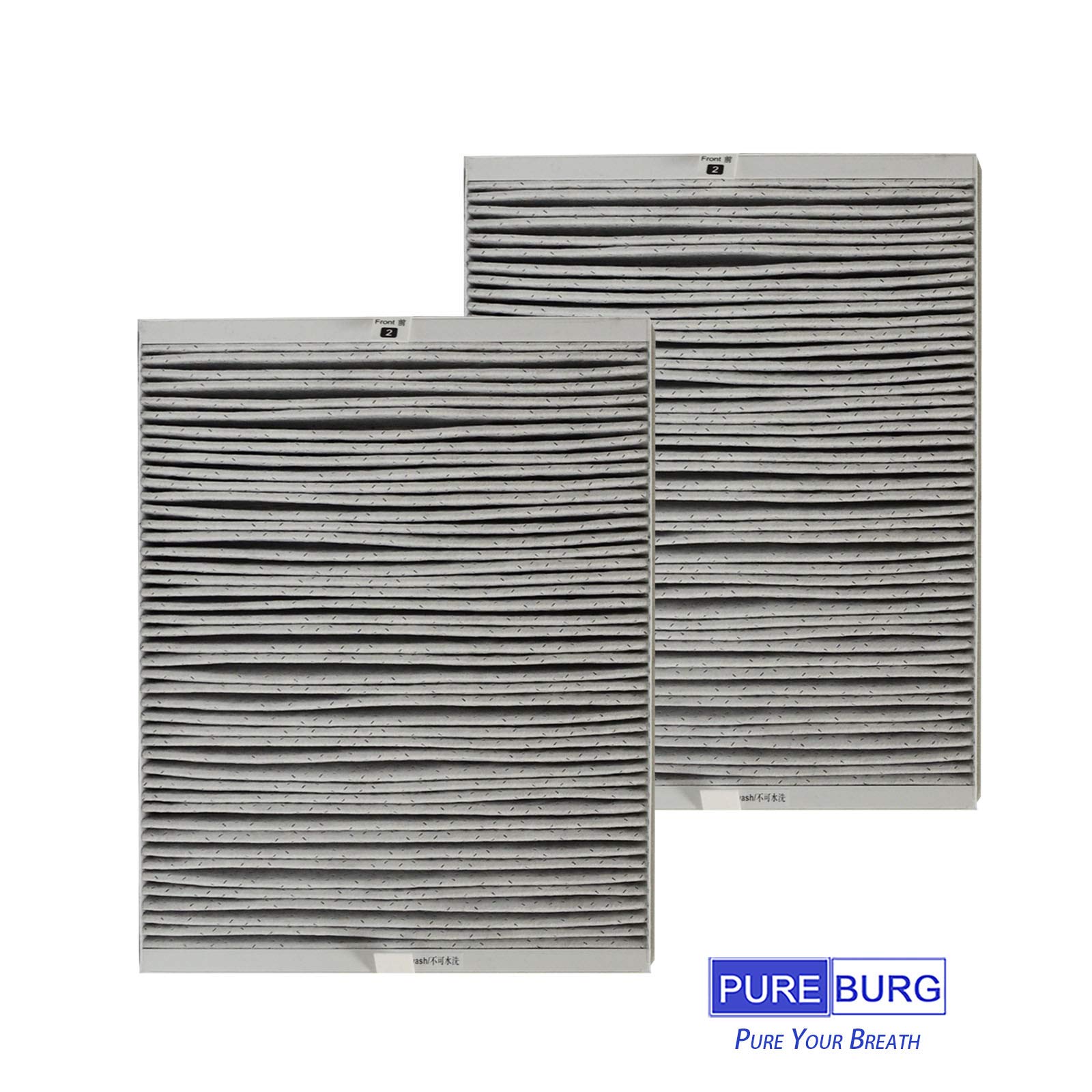 PUREBURG 2 Pack HEPA Filter + Activated Carbon 2 In 1 Compatible With - View #4