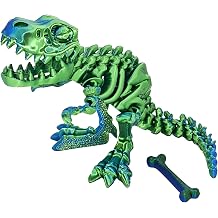 2025 3D Printed Tyrannosaurus Rex, 3D Printed Model, Desktop pet Toy Gifts and Home Decorations,Large Size10-inch Green