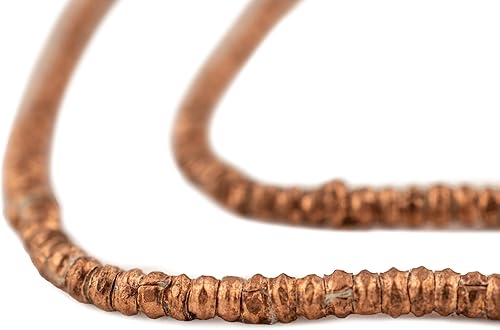 Miniatura 7 de TheBeadChest - Cuentas etíopes Heishi de metal blanco (juego de 2)