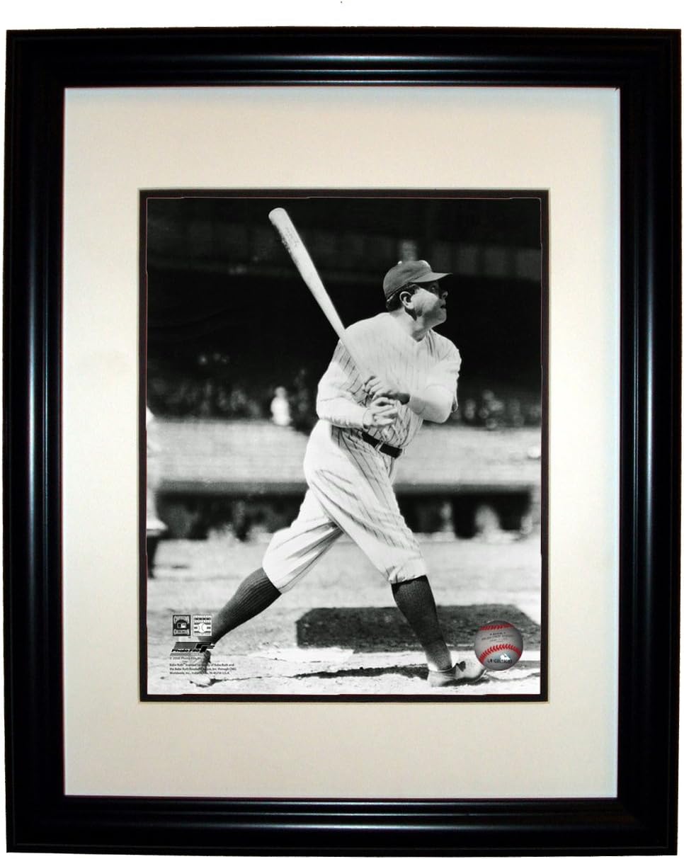 Babe Ruth NY Yankees 8x10 Photo in an 11x14 Double Matted Black Frame #083