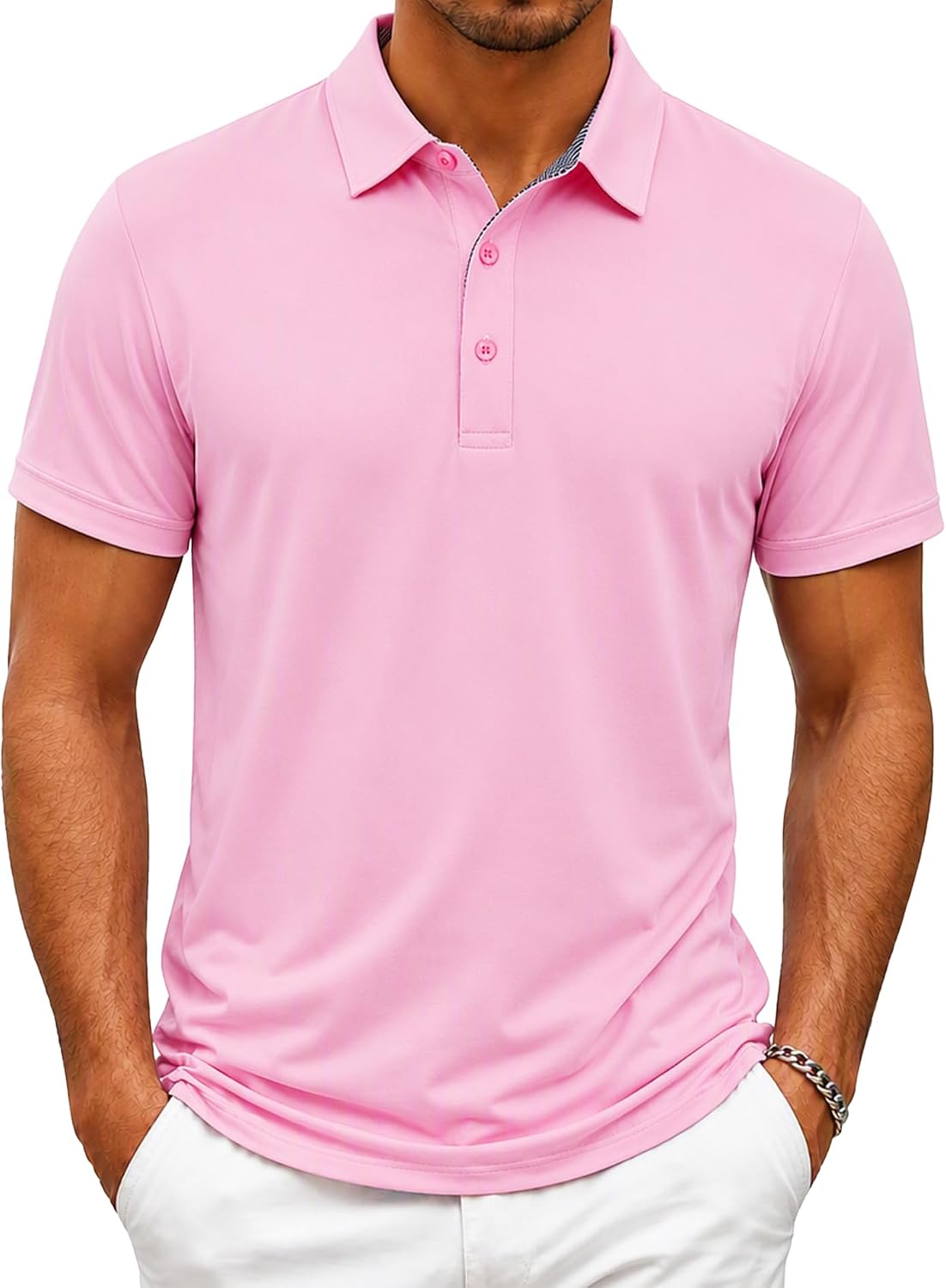 ZITY Mens Golf Shirt Short Sleeve Athletic Casual Work Collared Polo Tshirt