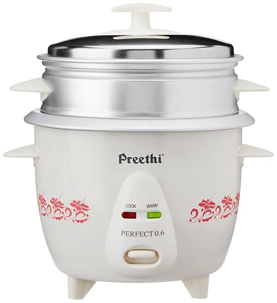 Buy Preethi Perfect RC 308 Rice Cooker, (White, 0.6L) Online at Low
