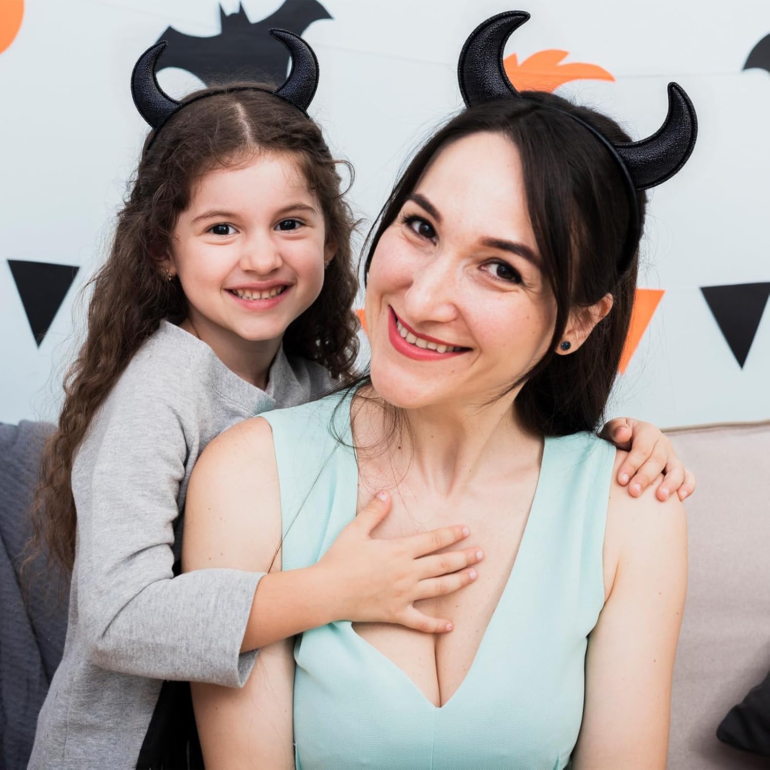 Devil Horns Headband for Adults & Kids,Lightweight Halloween Headband,Perfect for Cosplay, Parties, and Trick or Treat