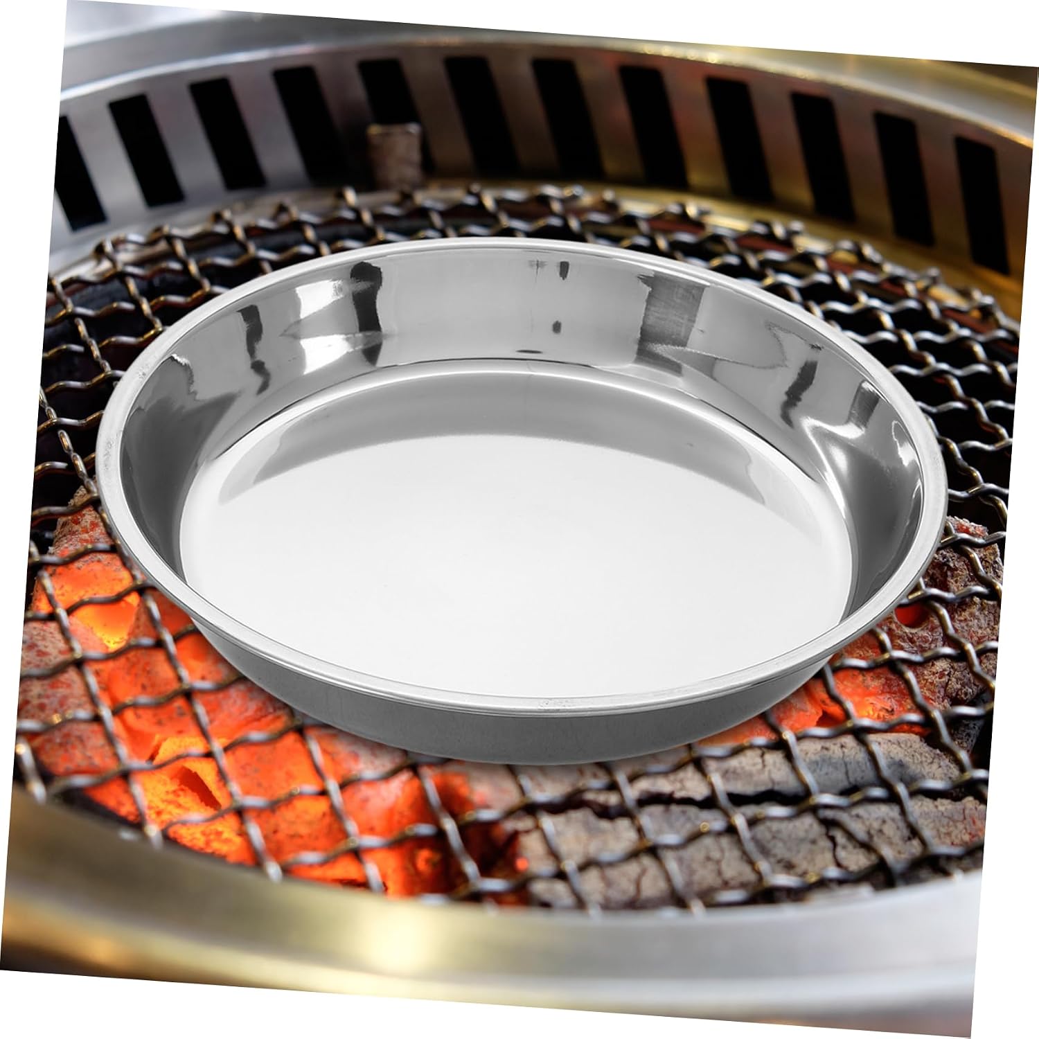 Stainless Steel Charcoal Catcher Plate for Korean Bbq Grill