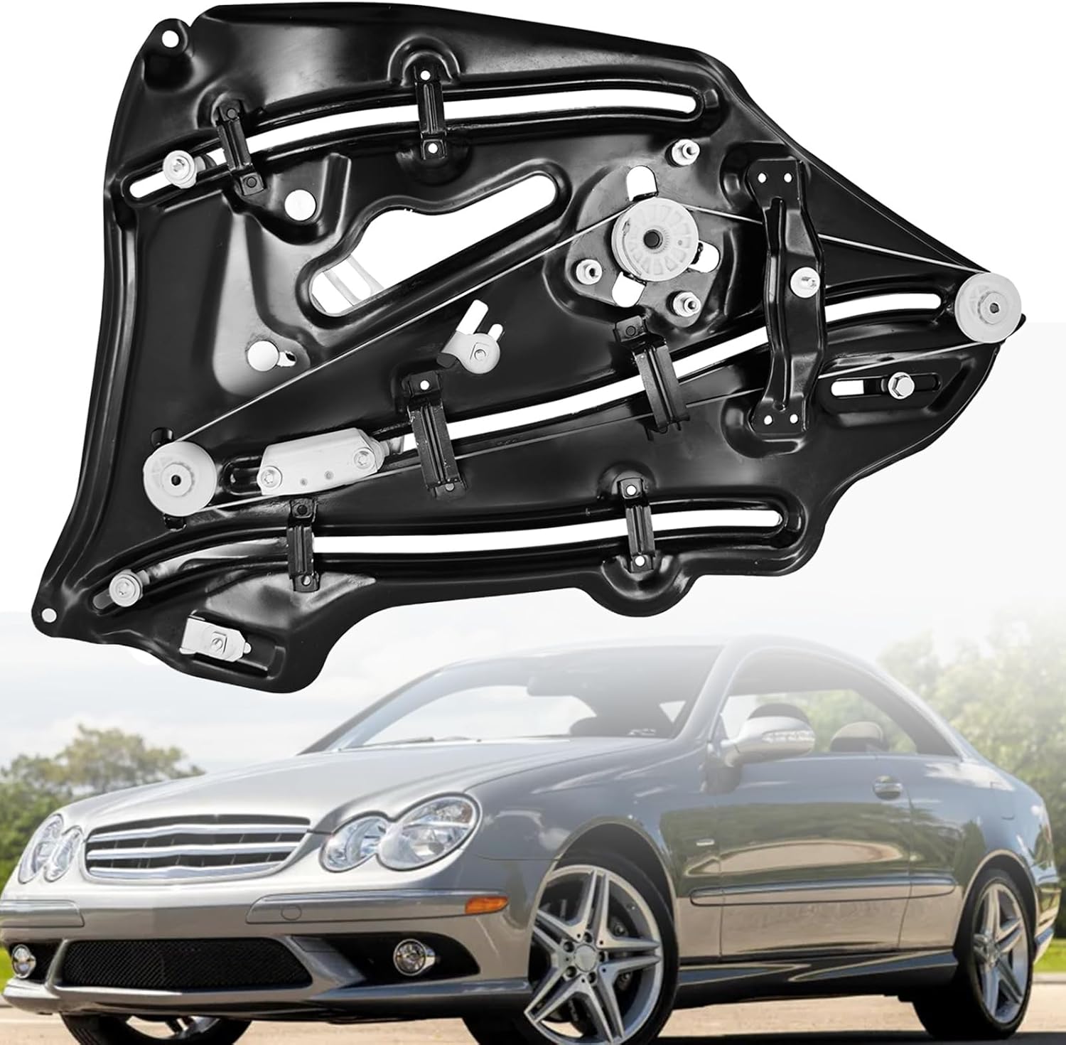 A2096700103 Driver Side Rear Window Regulator Replacement for Mercedes-Benz CLK W209 2003-2009 Right Rear Window Lifter Replace# 2096700103