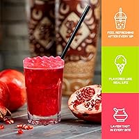 Vista 84 de Fanale Perlas de Boba Reventadoras de Fresa y Mango, Veganas, Sin OMG, Sin Gluten, Sin Grasa, Perfectas para Té de Burbujas, Batidos, Helados