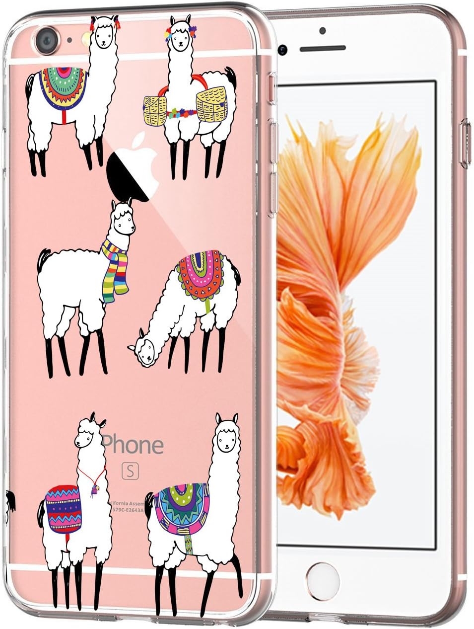 blitz versand germany Lama No Drama Cases Transparent TPU Cartoon Samsung Galaxy S9 - Six Alpakas M2, Samsung Galaxy A5 2015