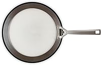 Le Creuset 12.25" Stainless Steel Splatter Guard - Universal Fit, Foldable Handle, Dishwasher Safe for Mess-Free Frying