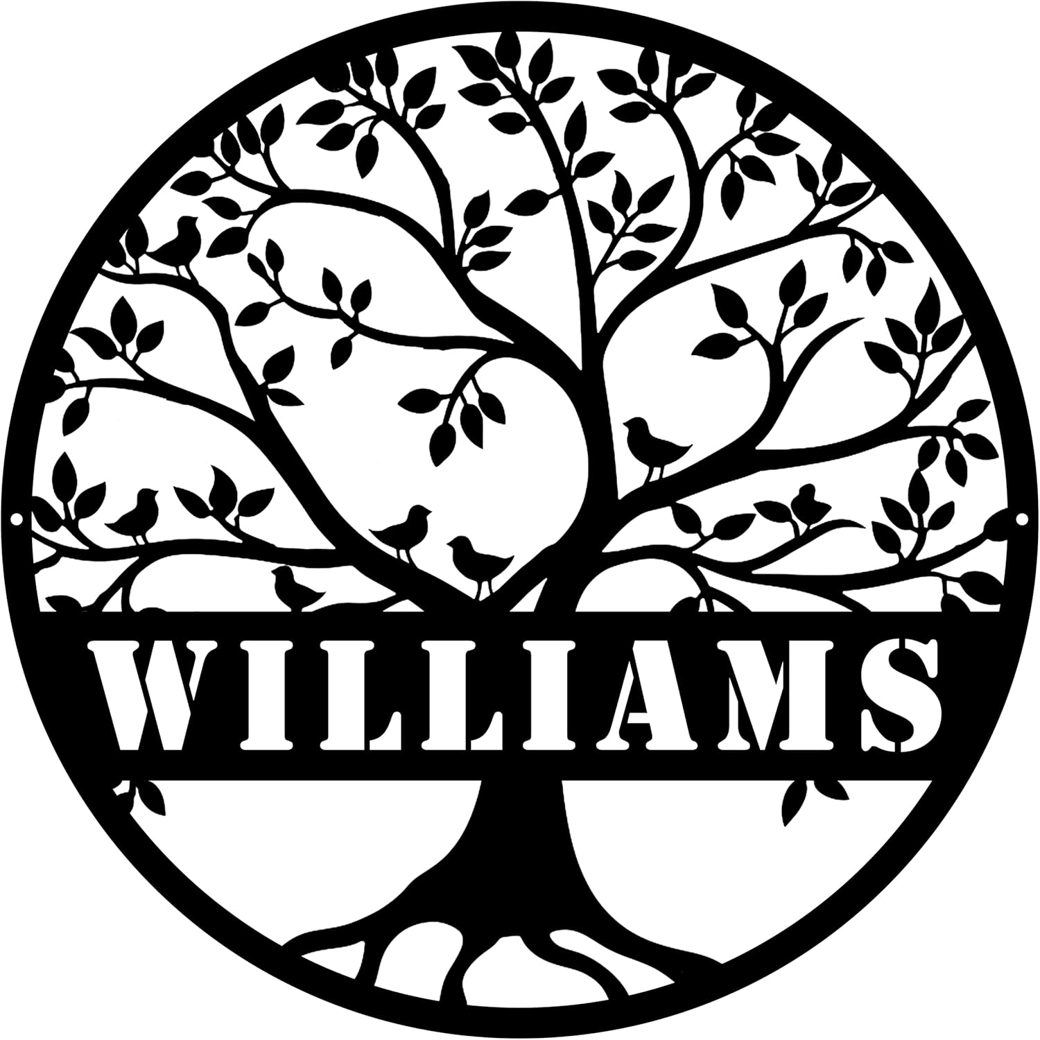 Custom Metal Name Sign, Home Decor House Farmhouse Decor Tree of Life Metal Wall Decor Wedding Gifts Personalized Gifts Couple Gifts Anniversary Gift Wedding Gifts for Couples, YXS07