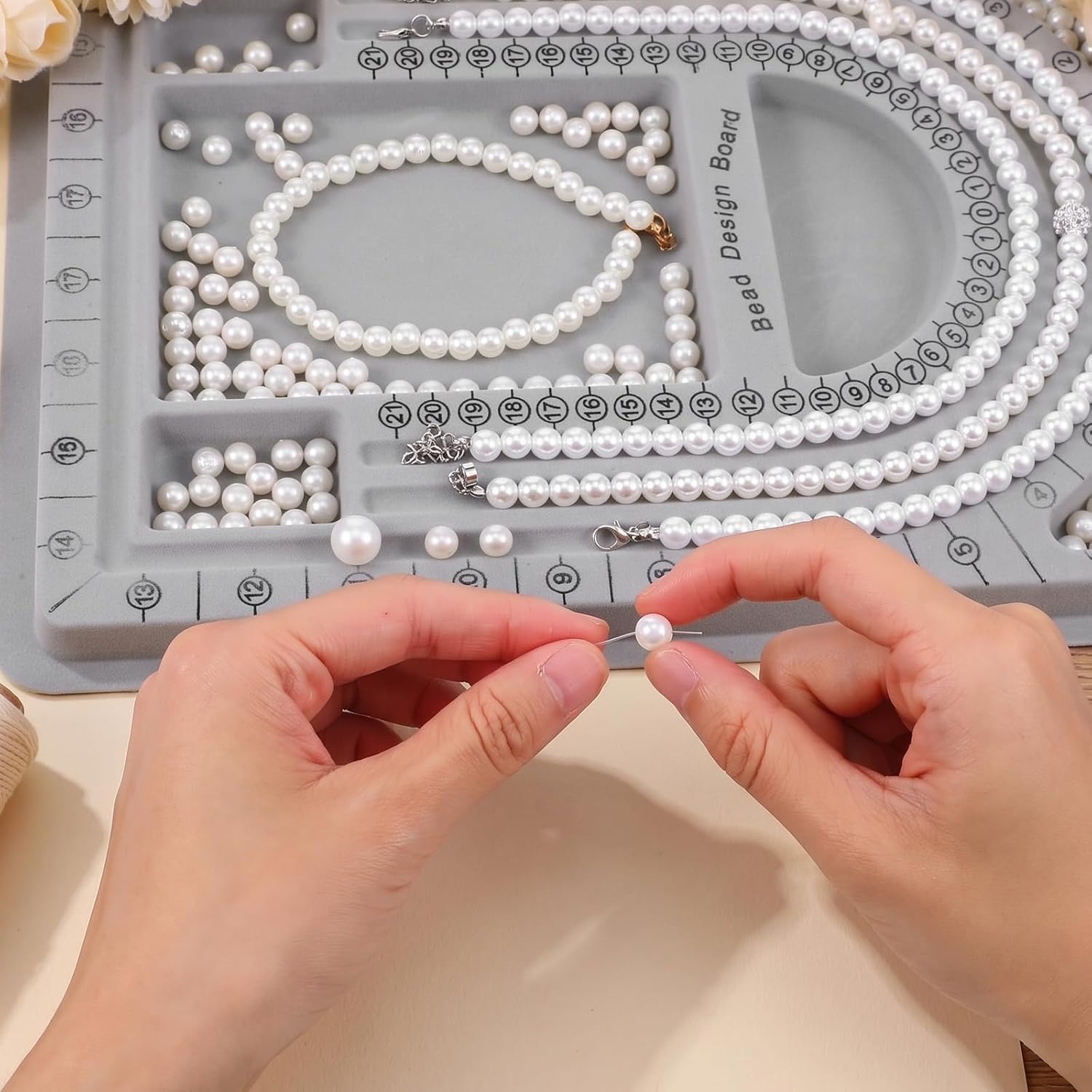 Bead Boards for Jewelry Making 13x9.4in Bead Design Board Beading Tray