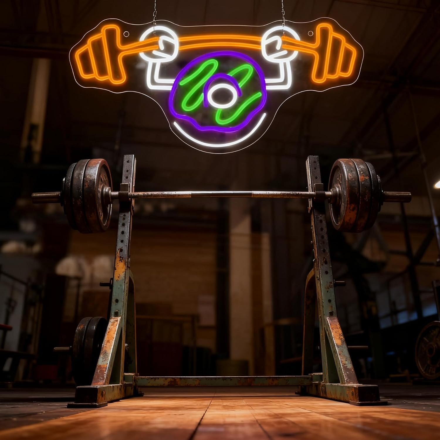 Weightlifting Neon Sign for Wall Decor Light Up Letters Business Led Sign Sports Party Gift Led Decorative Night Signs Room Decorations Birthday Gift for Grand Opening Fitness Lovers Bedroom