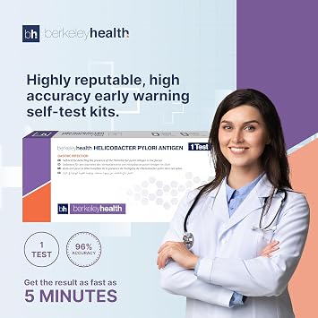 Easy Check H Pylori Test Kit, Stool Sample (1 Test) | Detects Helicobacter Pylori antigens, Results in minutes, Convenient home test, Complete kit, step-by-step guide