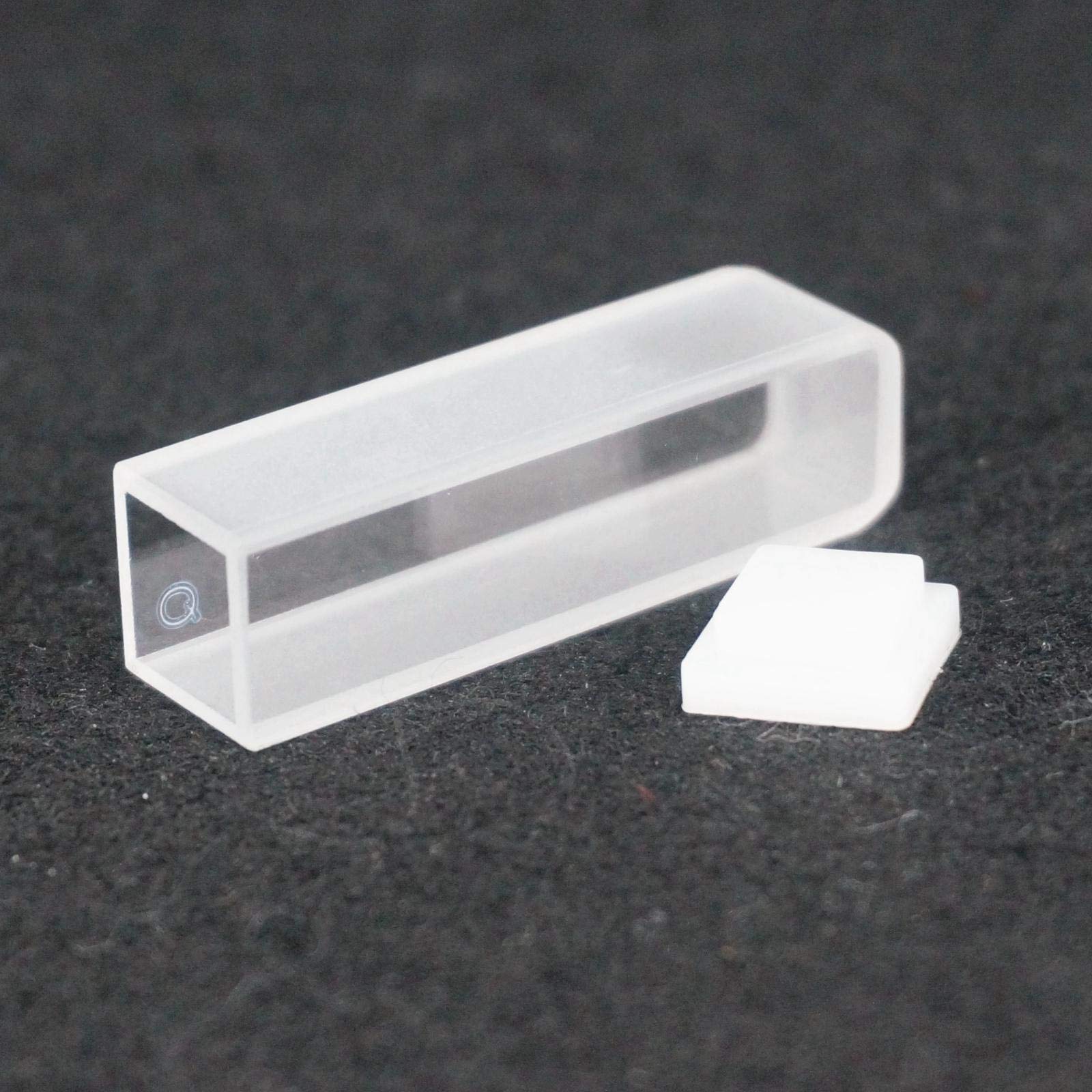 2 cuvette al quarzo JGS1 con coperchio, lunghezza del percorso 10 mm, for spettrofotometri