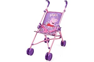 Push & Fold Umbrella Play Stroller for CoComelon Dolls up to 18" (Purple)