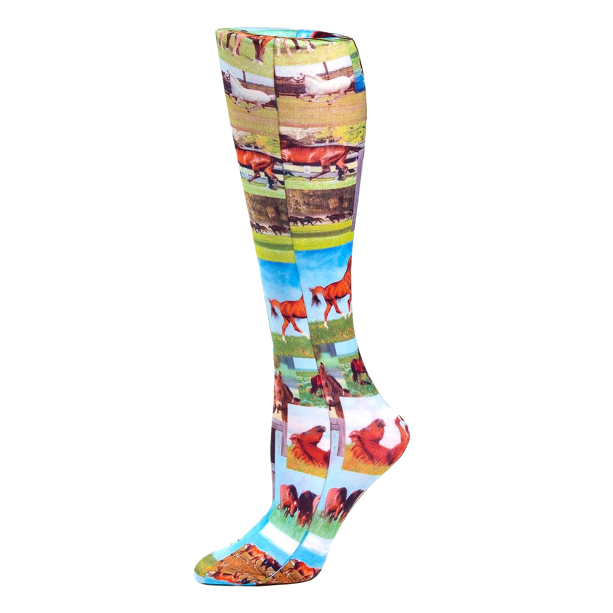 Celeste Stein Therapeutic Graduated Women Compression Socks, Diabetic Socks For Womens, 8-15 mmHg For Regular Calf