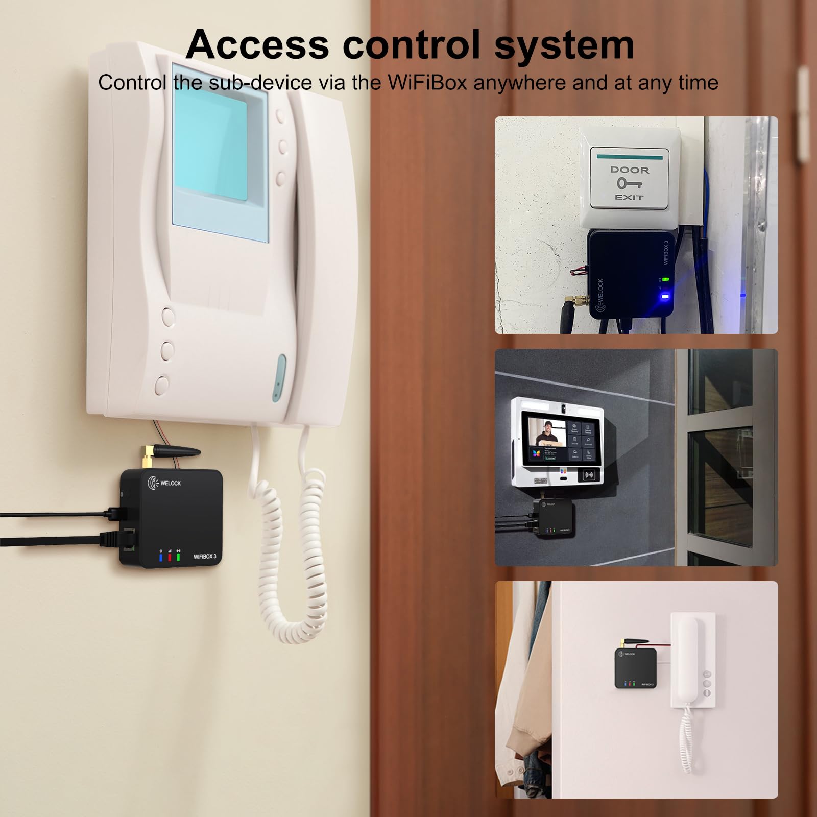 WELOCK Smart Gateway Wi-Fibox3 Sblocco a distanza semplice,compatibile con Alexa e utilizzo intuitivo