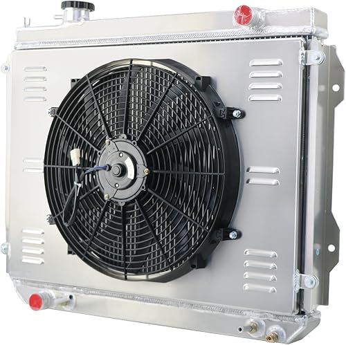 Miniatura 3 de Tacoma - Radiador CU1778, ventilador eléctrico de aluminio compatible con Toyota Tacoma 1995-2004 2.4L 2.7L L4 3.4L V6, radiadores de refrigeración