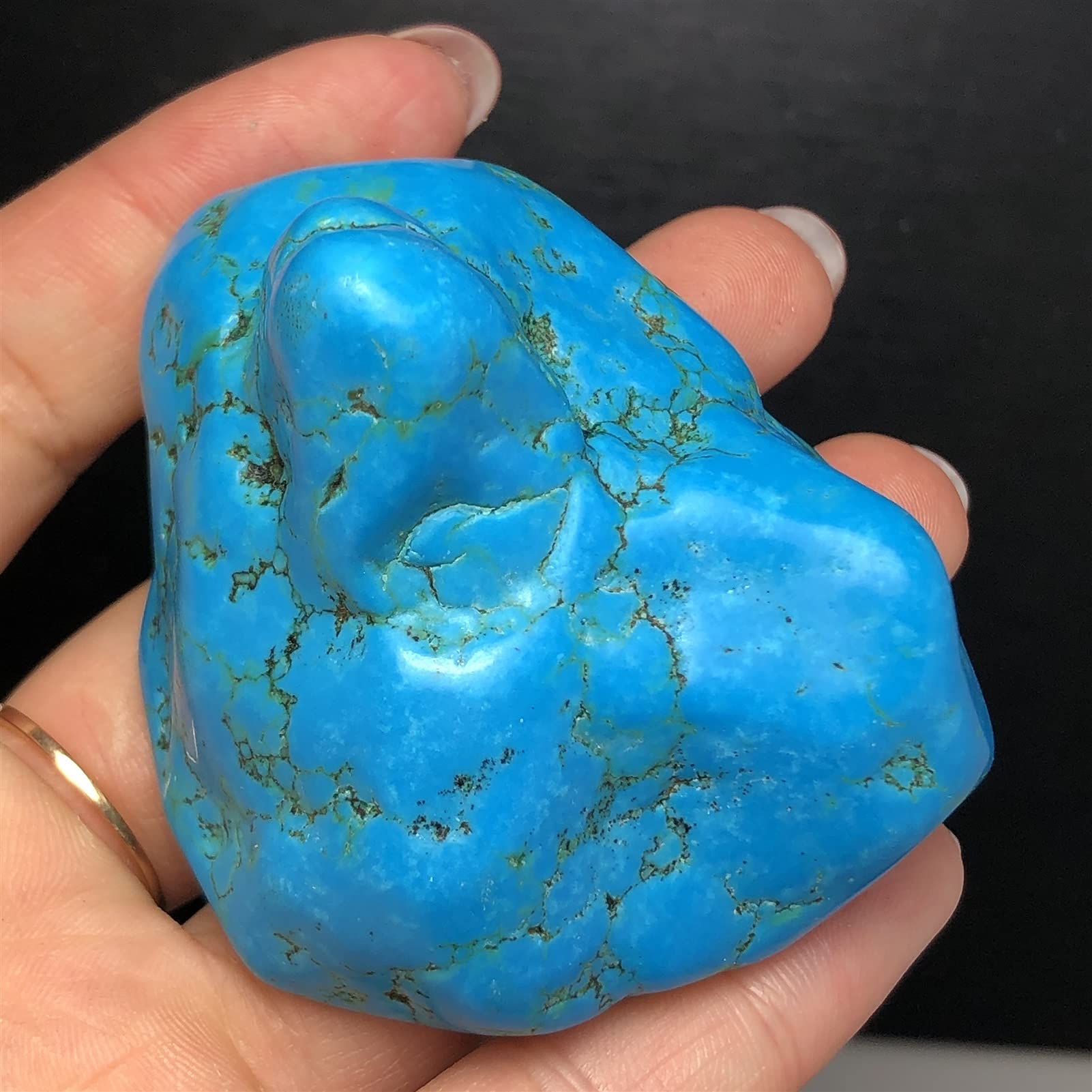 Beautiful decorations 100-120g Natural turquoise irregular protostone mineral specimens (Color : 101-120g)