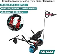 Vista 3 de Gotrax Hoverboard - Accesorio de asiento de kart para patineta de equilibrio automático de 6.5", 8", 8.5", 10", longitud del marco ajustable