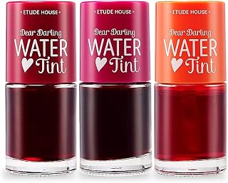 Etude House Dear Darling Water Tint 3 Color SET 9.5g x 3color | Bright Vivid Color Lip Tint with Moisturizing Pomegranate & Grapefruit Extract to Hydrate your Lips