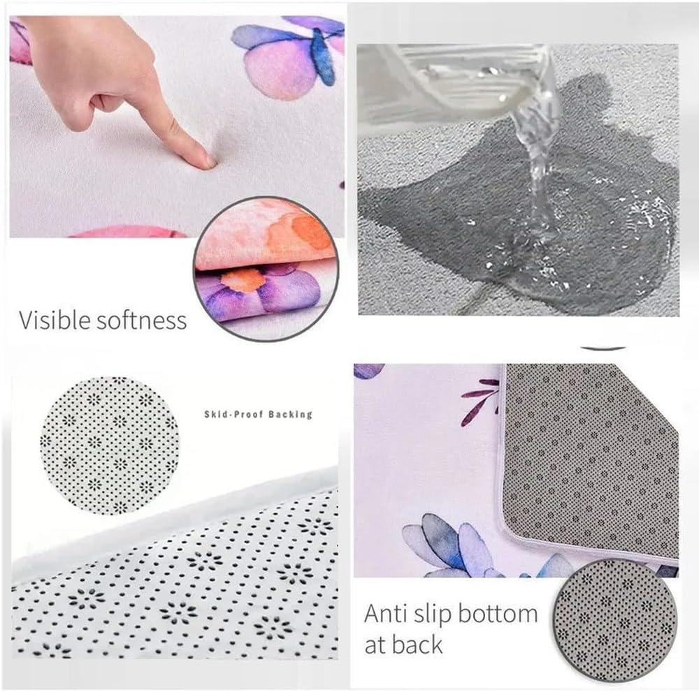 Luxurious Large Carpet for Living Room Game Crawl Mat Home Decor Nonslip Doormats Bedroom Bedside Soft Rugs,8,80x120cm