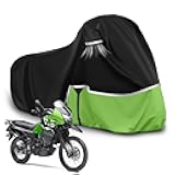 Waterproof Motorcycle Cover Replace for Kawasaki KLR 650 Versys X300 650 Without Trunk Models, 420D Oxford Cloth Motorcycle Cover for Snow Rain Dust Protection