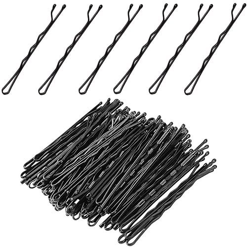 Haarnadeln Bobby pins Haarnadeln Metal Hair pin Girls Hair Accessories Bun Pins 50Pcs Ideal für alle Haartypen (Straight-Black) - Straight-Black
