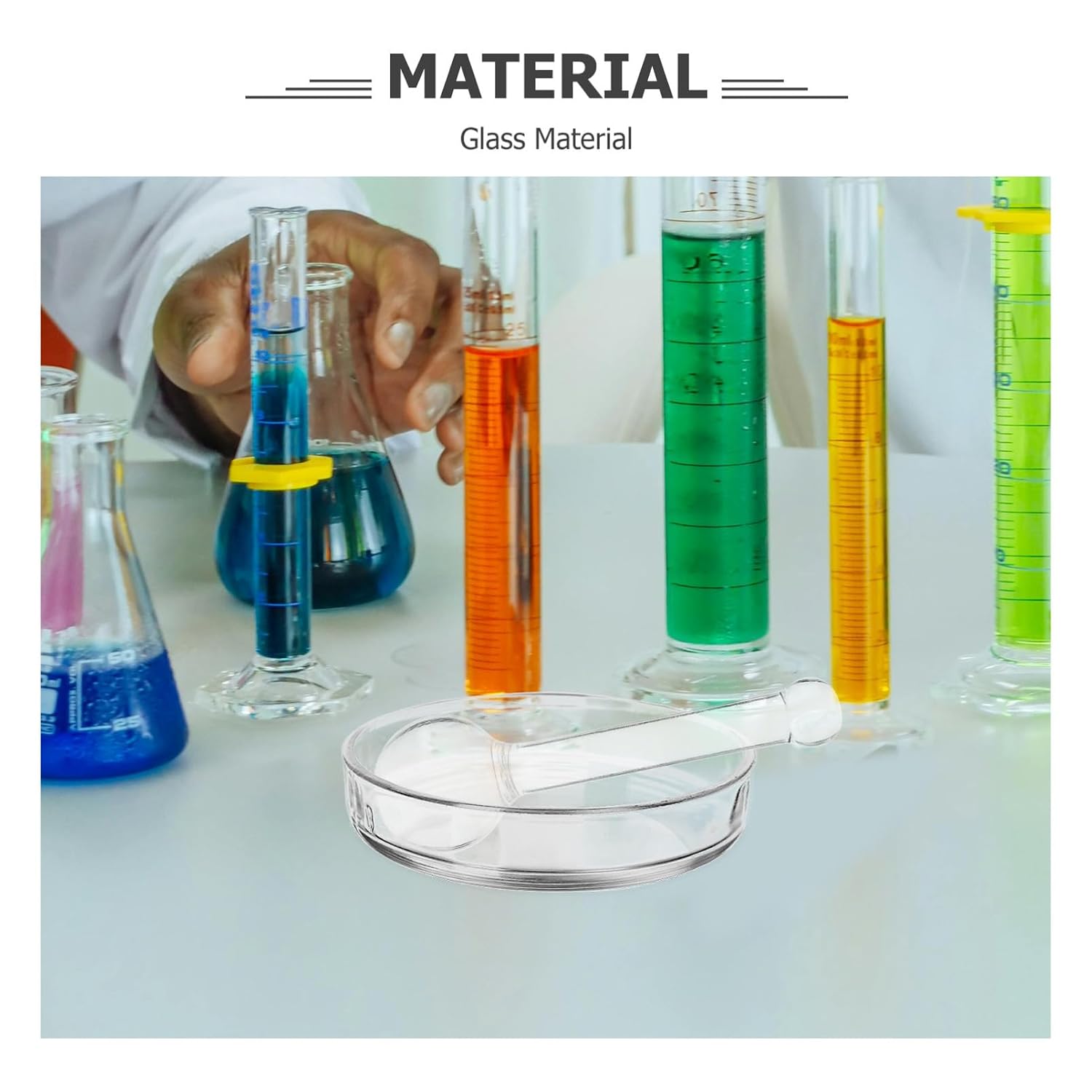 PRETYZOOM Crystal Muller Pestle Ergonomic Clear Grinding Stick for Spices and Pigments Multi Use Kitchen and Laboratory Tool and Heat Resistant Powder