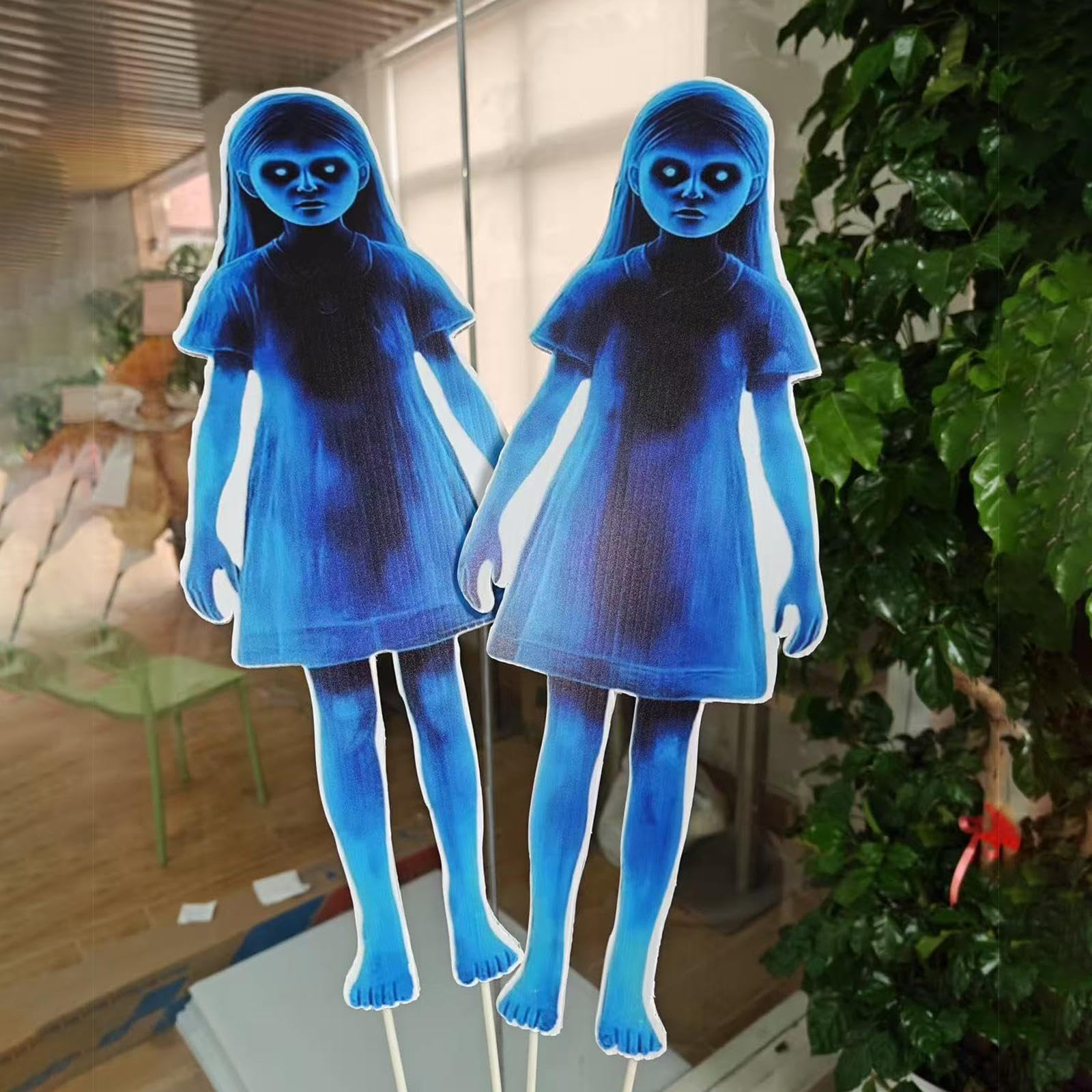 2Pcs Halloween Zombie Girl Theme Decor Gothic Props for Outdoor Garden Party 60cm-image-43