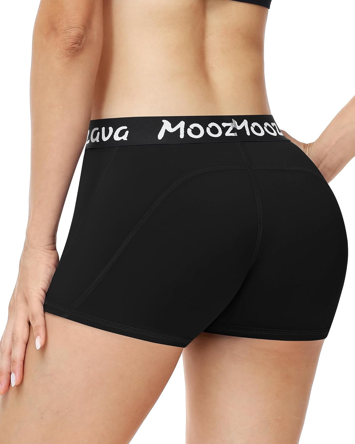 Moozava Women's Volleyball Shorts - 3"/5"/8" Compression Spandex Shorts for Biker Workout Yoga Athletic Running Cheer Dance - Image 2