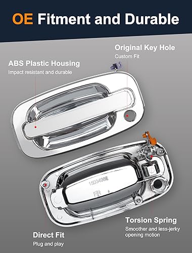 Miniatura 3 de Avsty Manija de puerta para Chevy Silverado Suburban Tahoe Avalanche GMC Sierra 1500 2500 3500 Yukon Cadillac Escalade 1999 2000 2001 2002 2003 2004