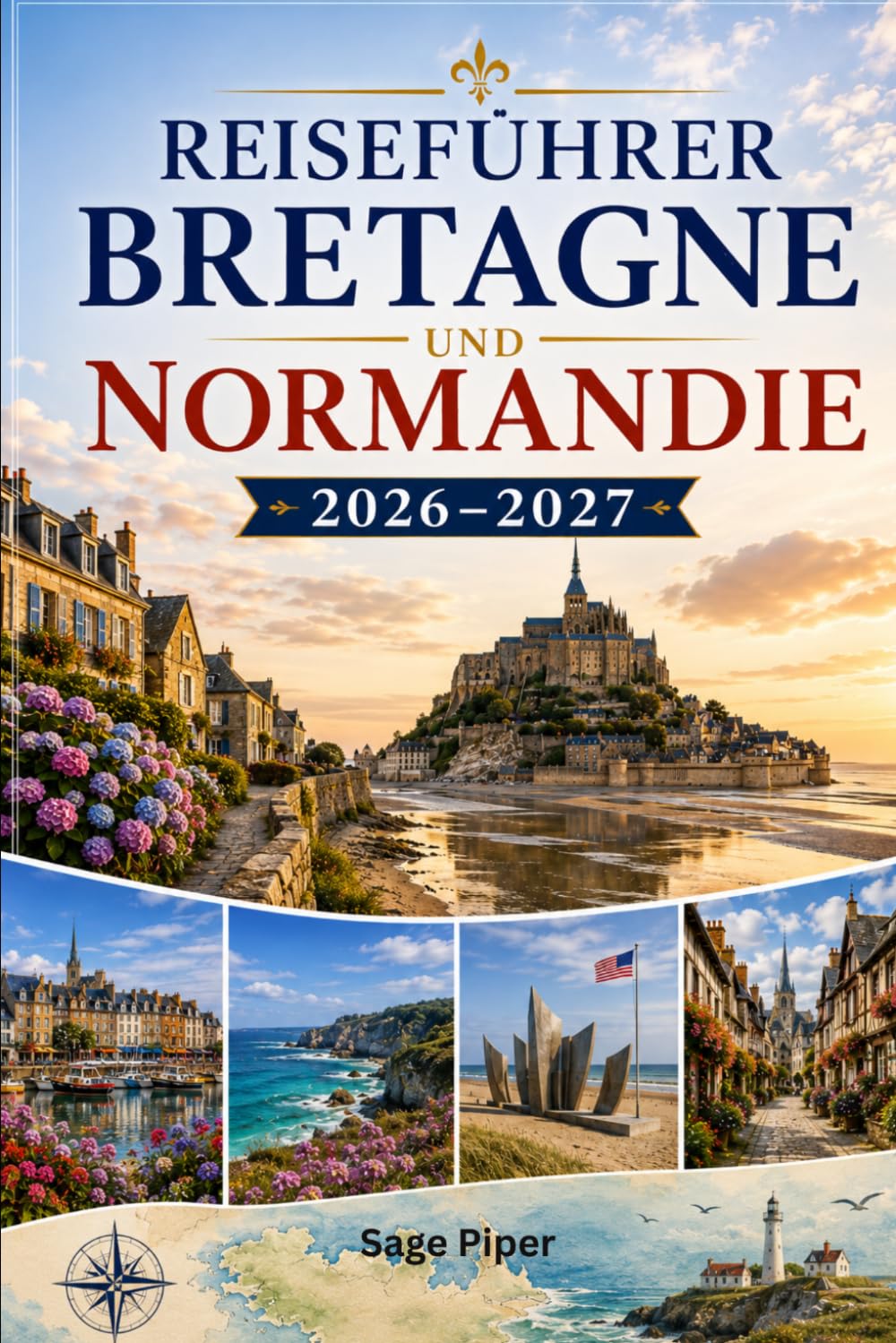 Reiseführer Bretagne und Normandie 2026–2027: Entdecken Sie Saint-Malo, Mont-Saint-Michel, Honfleur, Rouen, die D-Day-Strände, Küstendörfer und ... Paare, Familien und Alleinreisende