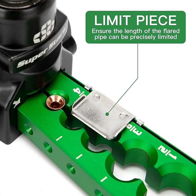 Kit de Herramientas para Abocardar Tubos 1/4" - 3/4" con Cortatubos miniatura 4