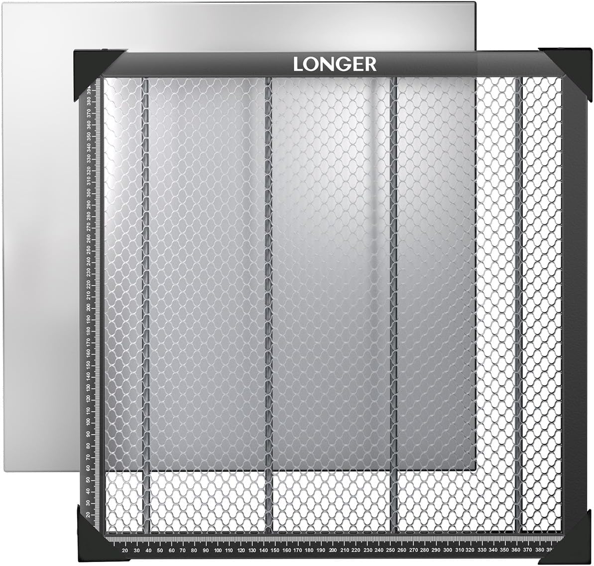 Longer Honeycomb Laser Bed Kit – Provides efficient Heat Dissipation and Desktop Protection, Compatible with Most Laser Engraving Machines, Measuring 17.32" x 17.32".
