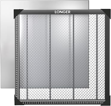 Longer Honeycomb Working Table, 17.3"x 17.3"x 0.86" Honeycomb Working Bed for CO2 or Diode Laser Engraver Cutting Machine, Fast Heat Dissipation with Aluminum Plate for Table-Protecting,17.3 * 17.3in