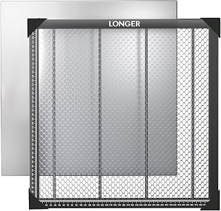 Longer Honeycomb Working Table, 17.3"x 17.3"x 0.86" Honeycomb Working Bed for CO2 or Diode Laser Engraver Cutting Machine, Fast Heat Dissipation with Aluminum Plate for Table-Protecting