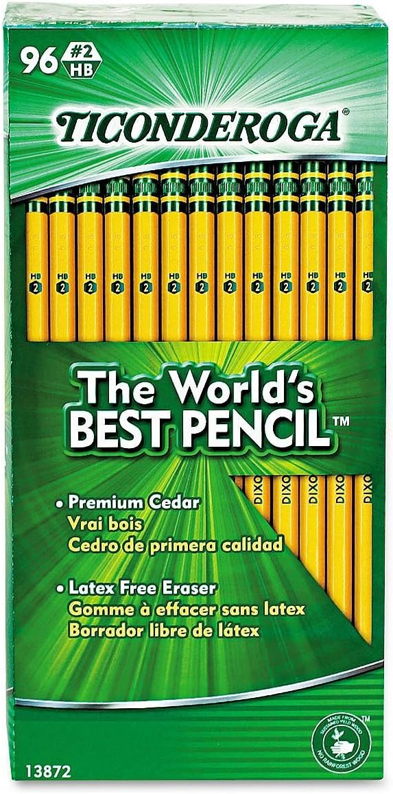 Product of Ticonderoga Woodcase Pencil, HB #2, Yellow Barrel, 96ct. - [Bulk Savings] : Office Products