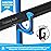 PLUSINNO H5 Horizontal Fishing Rod/Pole Holders for Garage, Wall or Ceiling Mounted Fishing Rod Rack, Aviation Aluminum Fishing Pole Holder Holds up to 20 Rod or Combos or Nets Storage Racks